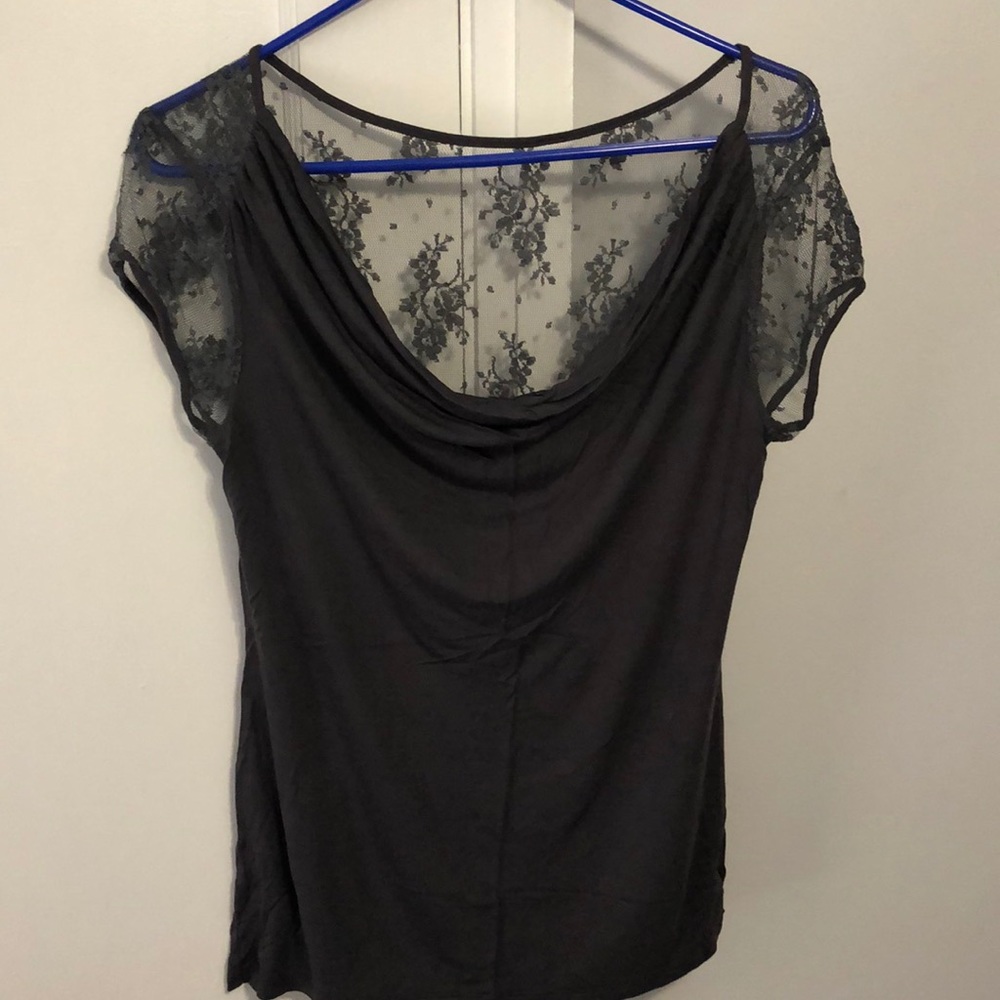 Express lace back top